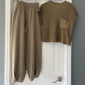 Free People Freya Ribbed Sweater set